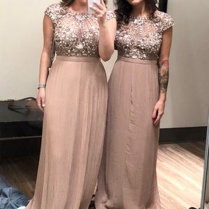 Aidan Mattox embellished bridesmaid or prom gown